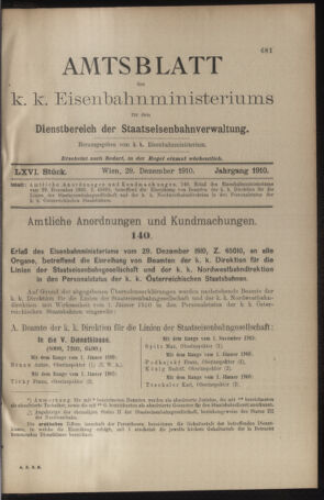 Verordnungs- und Anzeige-Blatt der k.k. General-Direction der österr. Staatsbahnen 19101229 Seite: 7