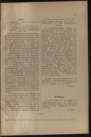 Verordnungs- und Anzeige-Blatt der k.k. General-Direction der österr. Staatsbahnen 19101231 Seite: 19