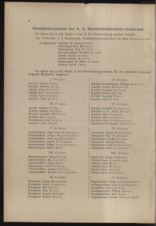 Verordnungs- und Anzeige-Blatt der k.k. General-Direction der österr. Staatsbahnen 19110104 Seite: 6