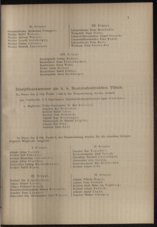 Verordnungs- und Anzeige-Blatt der k.k. General-Direction der österr. Staatsbahnen 19110104 Seite: 7