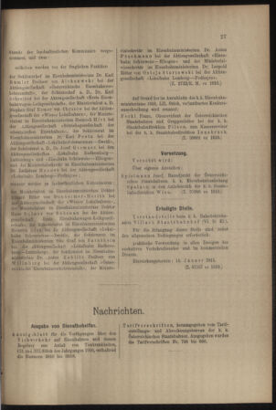 Verordnungs- und Anzeige-Blatt der k.k. General-Direction der österr. Staatsbahnen 19110107 Seite: 7