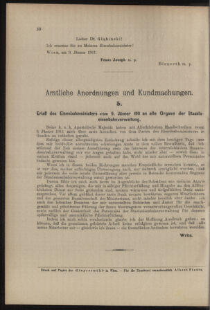 Verordnungs- und Anzeige-Blatt der k.k. General-Direction der österr. Staatsbahnen 19110111 Seite: 2