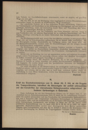 Verordnungs- und Anzeige-Blatt der k.k. General-Direction der österr. Staatsbahnen 19110121 Seite: 2