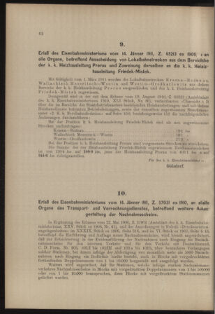 Verordnungs- und Anzeige-Blatt der k.k. General-Direction der österr. Staatsbahnen 19110121 Seite: 4