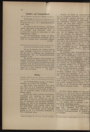 Verordnungs- und Anzeige-Blatt der k.k. General-Direction der österr. Staatsbahnen 19110121 Seite: 6