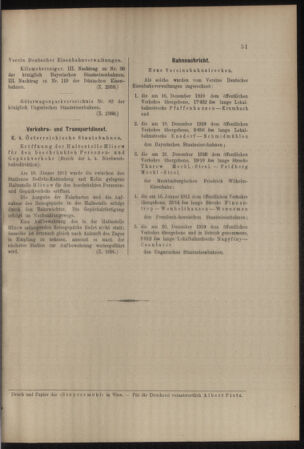 Verordnungs- und Anzeige-Blatt der k.k. General-Direction der österr. Staatsbahnen 19110128 Seite: 7