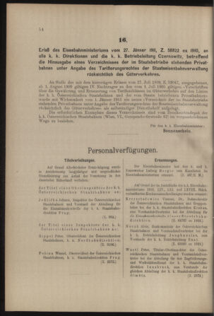 Verordnungs- und Anzeige-Blatt der k.k. General-Direction der österr. Staatsbahnen 19110204 Seite: 2