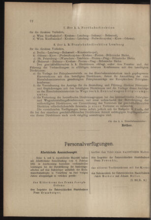 Verordnungs- und Anzeige-Blatt der k.k. General-Direction der österr. Staatsbahnen 19110218 Seite: 4