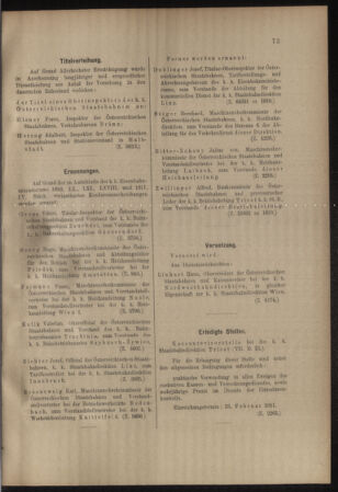 Verordnungs- und Anzeige-Blatt der k.k. General-Direction der österr. Staatsbahnen 19110218 Seite: 5