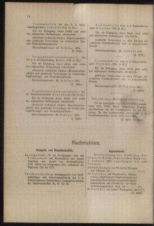 Verordnungs- und Anzeige-Blatt der k.k. General-Direction der österr. Staatsbahnen 19110218 Seite: 6