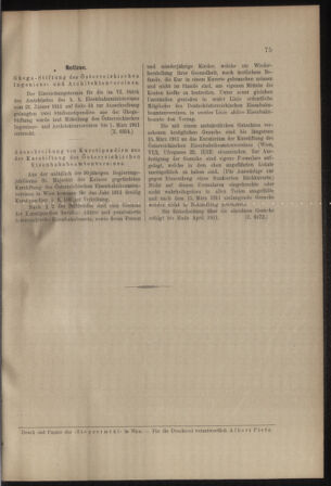 Verordnungs- und Anzeige-Blatt der k.k. General-Direction der österr. Staatsbahnen 19110218 Seite: 7