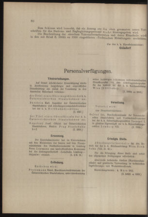 Verordnungs- und Anzeige-Blatt der k.k. General-Direction der österr. Staatsbahnen 19110225 Seite: 4