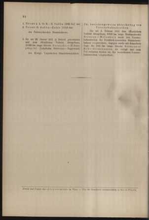 Verordnungs- und Anzeige-Blatt der k.k. General-Direction der österr. Staatsbahnen 19110225 Seite: 8