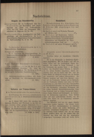 Verordnungs- und Anzeige-Blatt der k.k. General-Direction der österr. Staatsbahnen 19110304 Seite: 3