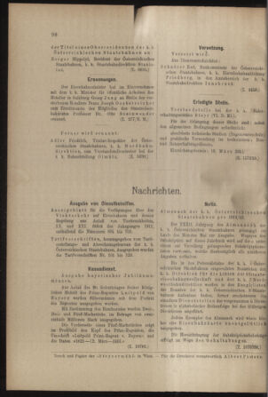 Verordnungs- und Anzeige-Blatt der k.k. General-Direction der österr. Staatsbahnen 19110311 Seite: 6