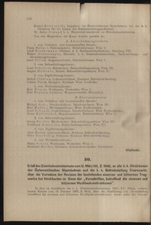 Verordnungs- und Anzeige-Blatt der k.k. General-Direction der österr. Staatsbahnen 19110318 Seite: 2