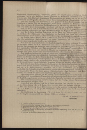 Verordnungs- und Anzeige-Blatt der k.k. General-Direction der österr. Staatsbahnen 19110325 Seite: 6