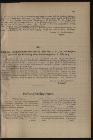 Verordnungs- und Anzeige-Blatt der k.k. General-Direction der österr. Staatsbahnen 19110401 Seite: 3