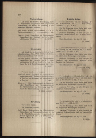 Verordnungs- und Anzeige-Blatt der k.k. General-Direction der österr. Staatsbahnen 19110408 Seite: 2