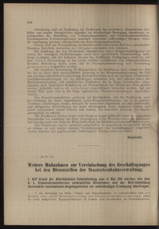 Verordnungs- und Anzeige-Blatt der k.k. General-Direction der österr. Staatsbahnen 19110506 Seite: 18