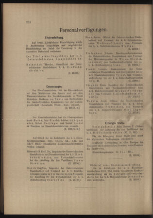 Verordnungs- und Anzeige-Blatt der k.k. General-Direction der österr. Staatsbahnen 19110610 Seite: 4