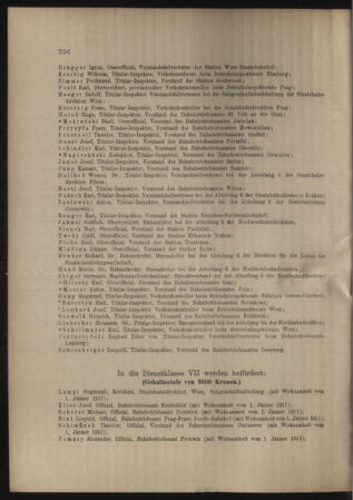 Verordnungs- und Anzeige-Blatt der k.k. General-Direction der österr. Staatsbahnen 19110626 Seite: 16