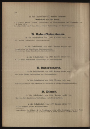 Verordnungs- und Anzeige-Blatt der k.k. General-Direction der österr. Staatsbahnen 19110626 Seite: 6