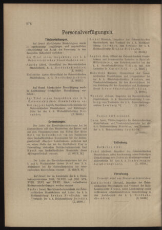 Verordnungs- und Anzeige-Blatt der k.k. General-Direction der österr. Staatsbahnen 19110708 Seite: 6