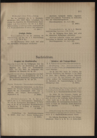 Verordnungs- und Anzeige-Blatt der k.k. General-Direction der österr. Staatsbahnen 19110708 Seite: 7