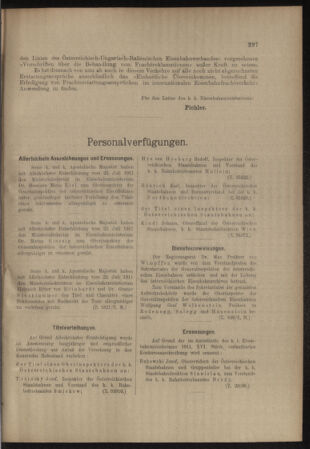 Verordnungs- und Anzeige-Blatt der k.k. General-Direction der österr. Staatsbahnen 19110729 Seite: 5