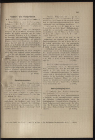 Verordnungs- und Anzeige-Blatt der k.k. General-Direction der österr. Staatsbahnen 19110812 Seite: 5