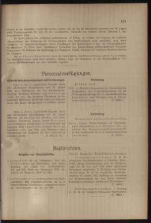 Verordnungs- und Anzeige-Blatt der k.k. General-Direction der österr. Staatsbahnen 19110909 Seite: 3