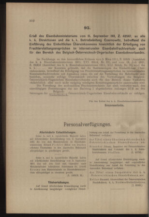 Verordnungs- und Anzeige-Blatt der k.k. General-Direction der österr. Staatsbahnen 19110923 Seite: 4