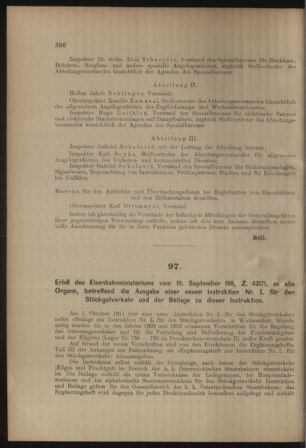 Verordnungs- und Anzeige-Blatt der k.k. General-Direction der österr. Staatsbahnen 19110930 Seite: 2