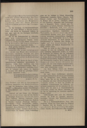 Verordnungs- und Anzeige-Blatt der k.k. General-Direction der österr. Staatsbahnen 19111028 Seite: 11