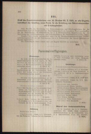 Verordnungs- und Anzeige-Blatt der k.k. General-Direction der österr. Staatsbahnen 19111104 Seite: 2