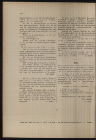 Verordnungs- und Anzeige-Blatt der k.k. General-Direction der österr. Staatsbahnen 19111111 Seite: 6