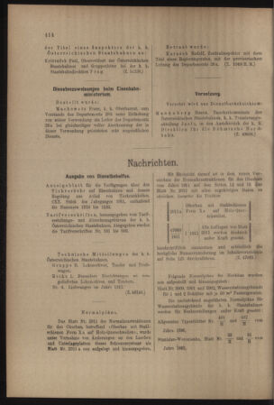 Verordnungs- und Anzeige-Blatt der k.k. General-Direction der österr. Staatsbahnen 19111118 Seite: 4