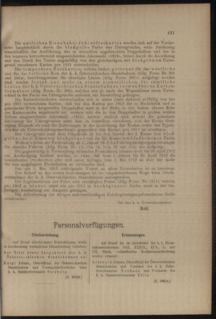 Verordnungs- und Anzeige-Blatt der k.k. General-Direction der österr. Staatsbahnen 19111125 Seite: 5