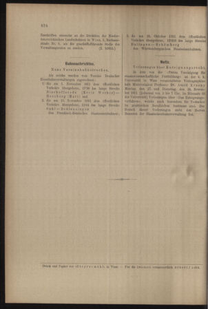 Verordnungs- und Anzeige-Blatt der k.k. General-Direction der österr. Staatsbahnen 19111125 Seite: 8