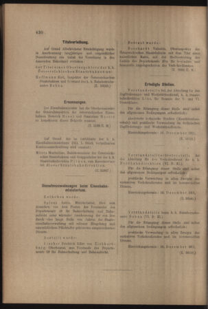 Verordnungs- und Anzeige-Blatt der k.k. General-Direction der österr. Staatsbahnen 19111202 Seite: 6