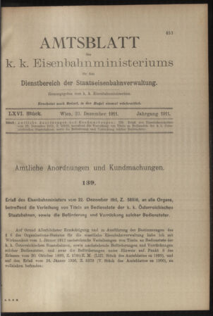 Verordnungs- und Anzeige-Blatt der k.k. General-Direction der österr. Staatsbahnen 19111223 Seite: 7