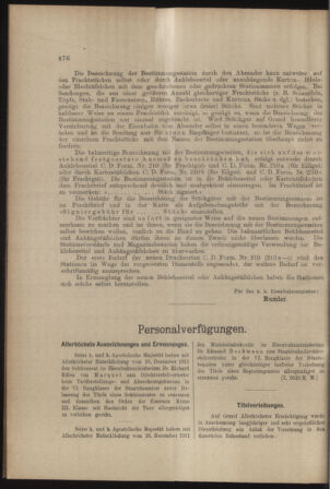 Verordnungs- und Anzeige-Blatt der k.k. General-Direction der österr. Staatsbahnen 19111230 Seite: 2