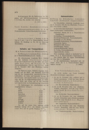 Verordnungs- und Anzeige-Blatt der k.k. General-Direction der österr. Staatsbahnen 19111230 Seite: 4