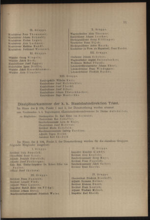 Verordnungs- und Anzeige-Blatt der k.k. General-Direction der österr. Staatsbahnen 19120106 Seite: 11