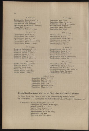 Verordnungs- und Anzeige-Blatt der k.k. General-Direction der österr. Staatsbahnen 19120106 Seite: 12