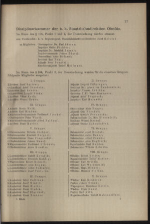 Verordnungs- und Anzeige-Blatt der k.k. General-Direction der österr. Staatsbahnen 19120106 Seite: 17