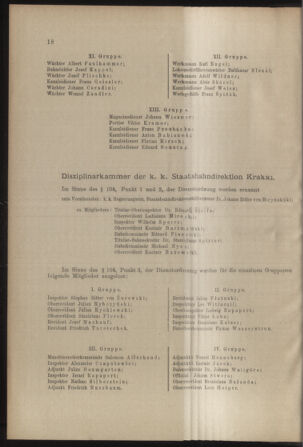 Verordnungs- und Anzeige-Blatt der k.k. General-Direction der österr. Staatsbahnen 19120106 Seite: 18