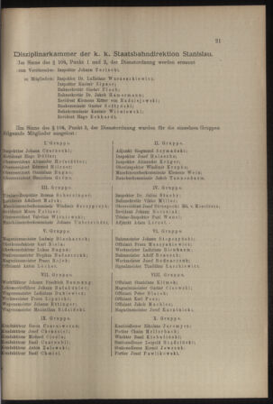 Verordnungs- und Anzeige-Blatt der k.k. General-Direction der österr. Staatsbahnen 19120106 Seite: 21