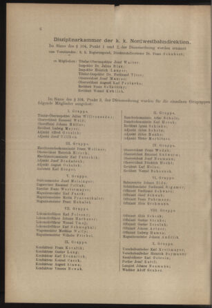 Verordnungs- und Anzeige-Blatt der k.k. General-Direction der österr. Staatsbahnen 19120106 Seite: 6